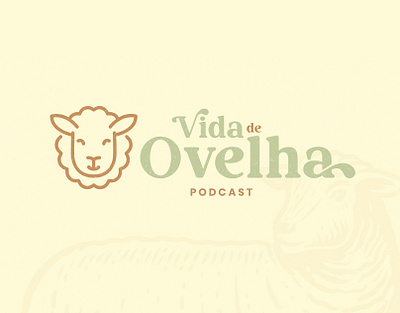 Vida de Ovelha - Podcast branding design graphic design logo podcast typo typography