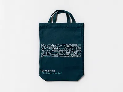 Promotional Tote for Global Report on Household Sanitation bank design icon illustration nonprofit report world