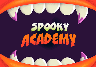 Spooky Academy 2023 design halloween illustration monster spooky