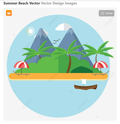 summer beach vector amitpaulakas amitpaulakash blue fun illustration smile water