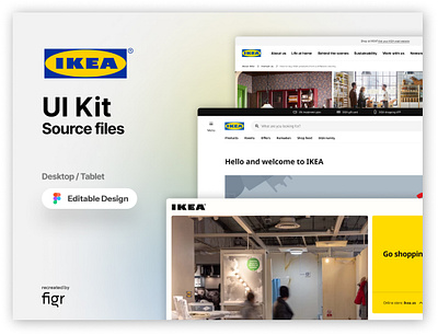 Ikea Web UI (Recreated) branding creative design design ideas ecommerce editable figma free furniture ikea ikea website interior ios kit product ui ui ux ux webapp website