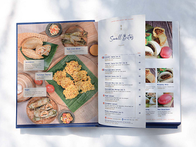 Tanjung Bira Restaurant - Menu Book book book design design fritter graphic design heritage illustration indonesia journal kueh layout menu menu book menu design price list restaurant sea seafood snacks traditional