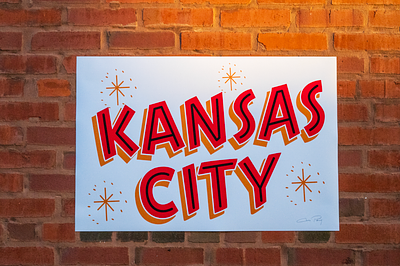 Kansas City - By Sign Painter Ches Perry hand lettered hand painted kansas city sign painter sign painting typography