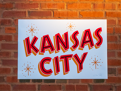 Kansas City - By Sign Painter Ches Perry hand lettered hand painted kansas city sign painter sign painting typography