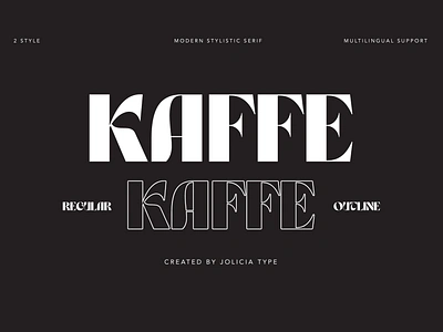 Kaffe | Psychedelic Typeface | Free To Try Font 80s 90s bold display fat free font heading outline poster psychedelic retro reverse contrast title font typeface