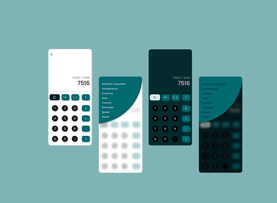 #DailyUI Calculator Challenge 3d branding calculator dark different graphic design light simple ui unique