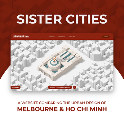 Sister Cities 3d adobe xd design graphic design ui ux web design