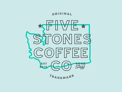 FIVE STONES COFFEE CO Promo Logo branding coffee logo logo design tshirt type typography