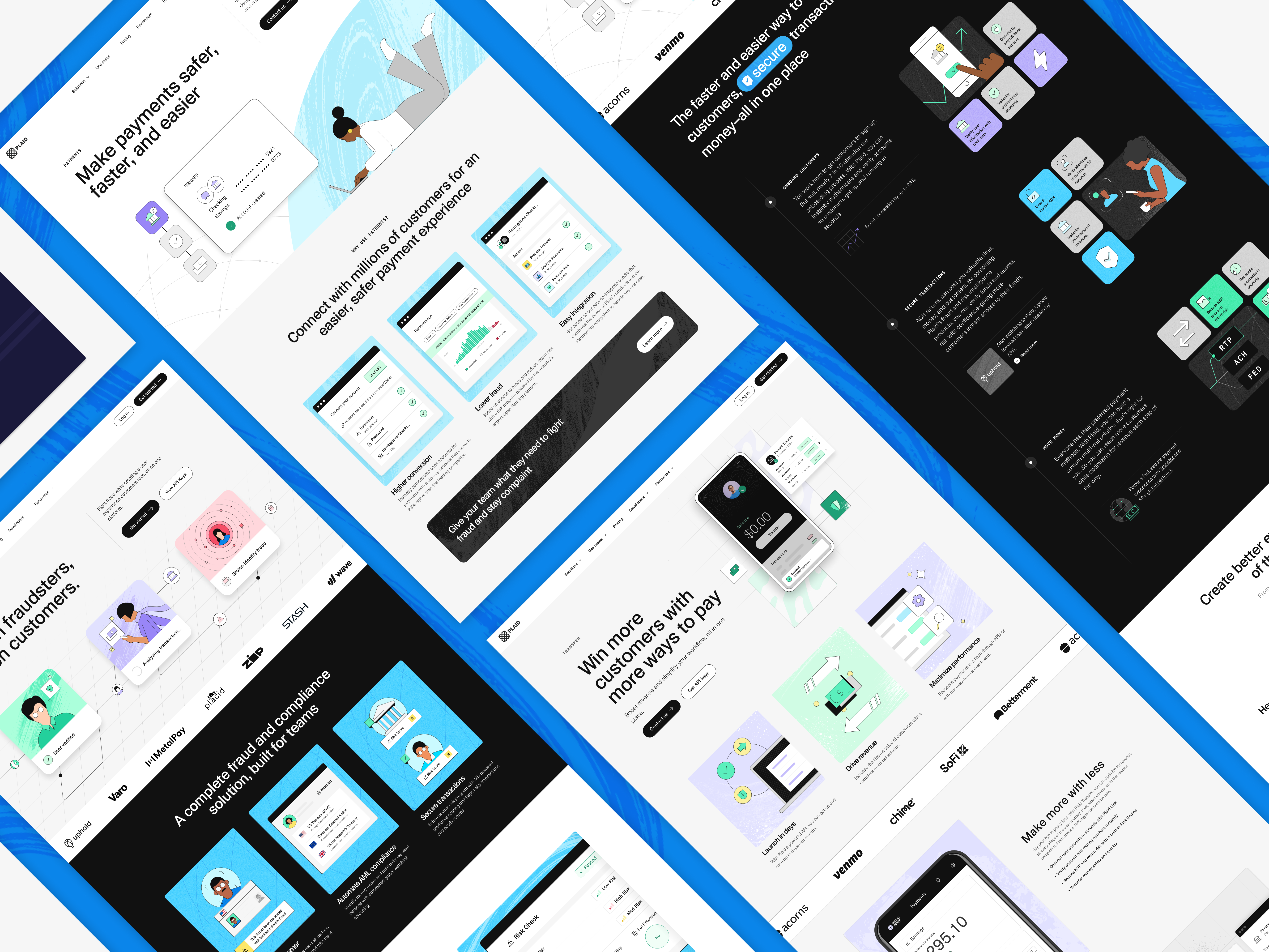 Plaid Website 2.0 Overview branding layout ui ux web design