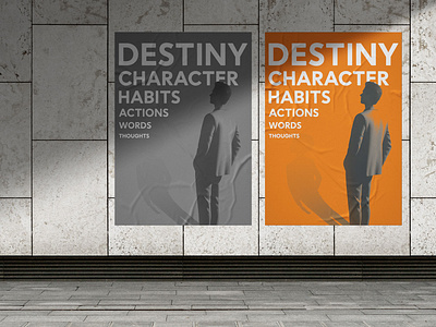 Poster Design – The Destiny artwork creative flyer graphic design poster design quote typography vector