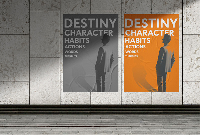 Poster Design – The Destiny artwork creative flyer graphic design poster design quote typography vector
