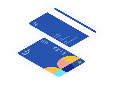 Minimalistic Credit Card Design abstract design card design cool design graphic design layout minimalistic modern