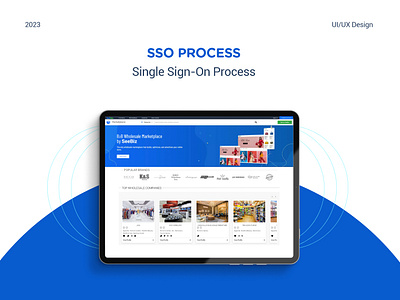 SAAS || SSO Process for B2B Wholesale Platform b2b b2b wholesale platform minimal saas sso sso process ui website wholesale wholesale paltform