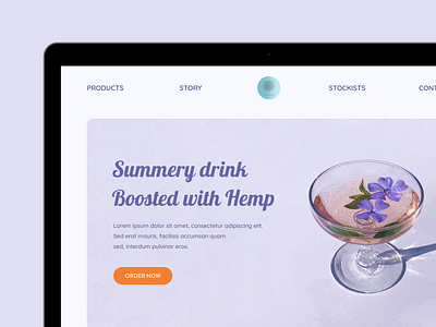 Nectar: Beverage Brand Showcase Landing Page design ui website