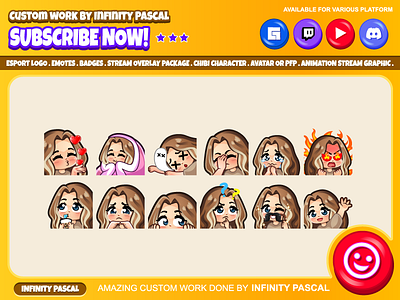 Cute Girl Emotes angry emotes blanket emotes blowkiss emotes chibi girl emotes cute girl emotes girl emotes kawaii emotes peek emotes rip emotes shy emotes sip emotes sub emotes think emotes twitch emotes waving emotes