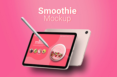 Smoothie Landing page and Mockup design designs figma figma design landing pages mobile app mobile app design mockups smoothie ui ui design uiux uiux design user interface ux ux design web design website design wesite mockups