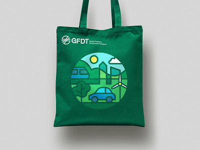 Tote Design for the GFDT bag branding design graphic design green illustration tote world bank