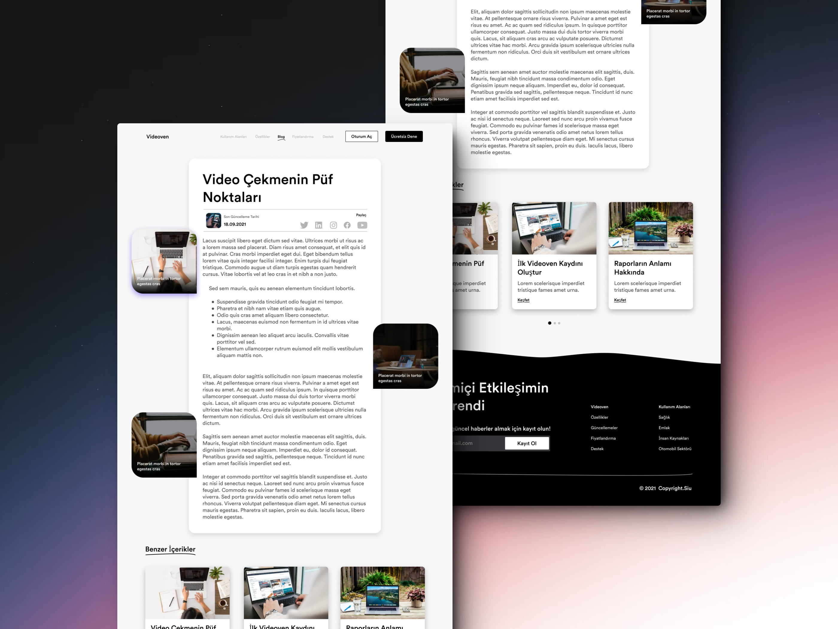 Example of Modern Website Design