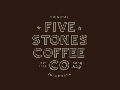 FIVE STONES - Promo Logo coffee logo logo design promotional type