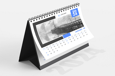 Calendar design template 2024 2024 calendar abstract blue business calendar corporate creative day design desk desk calendar modern office template wall week year