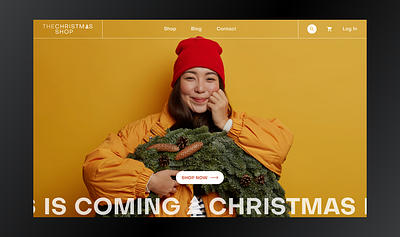 🎄 Christmas Shop Website christmas redesign season web page website yellow
