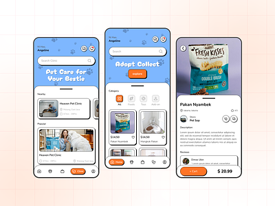 PETOPIA - Pet Shop App Design design pet shop ui uiux design ux