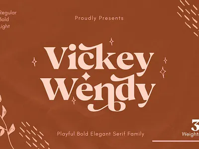 Vickey Modern Vintage Typeface sans serif