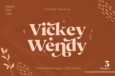 Vickey Modern Vintage Typeface sans serif