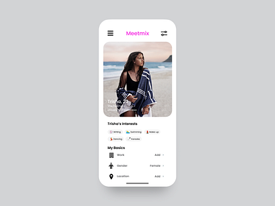 User profile, DailyUI::006 dailyui dribbble figma