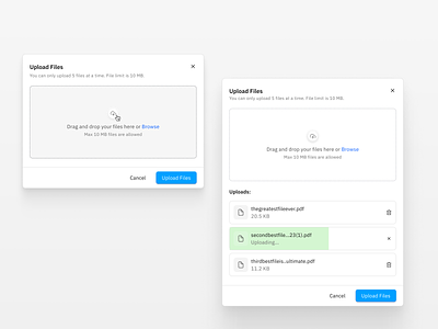 Upload Files dropzone file ui uidesign uiux upload upload files uploading ux web web app webapp