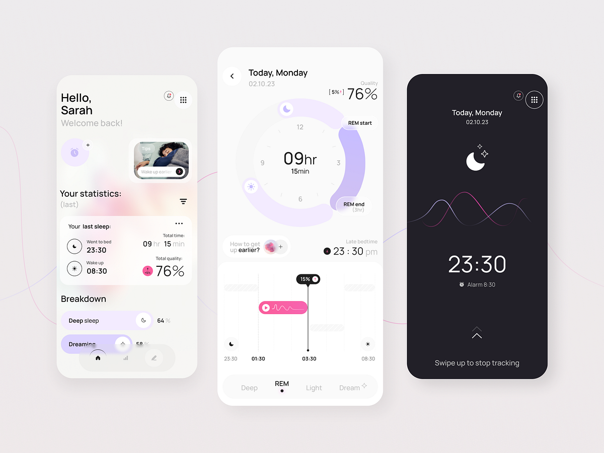 Smart Alarm App by Awsmd on Dribbble