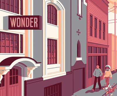 Wonder Ballroom illustration oregon portland poster procreate street