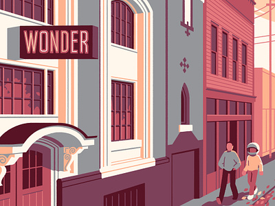 Wonder Ballroom illustration oregon portland poster procreate street