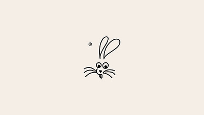 Rabbit logo animal black branding bunny creative design funny graphic design hare illustration line logo logofolio logotipo logotype mark modern portfolio rabbit vector