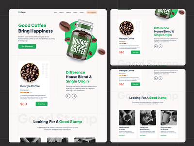 Coffee Shop Landing Page - Exploration branding coffee cofffe shop design figma landing page minimalism ui uiux user interface ux visual website