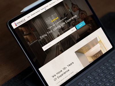 Hotel Booking Website Landing Page Design hotel landing page luxury minimal real estate web design