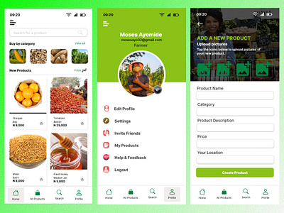 AgroTrade Agricultural Produce Trading App agriculture farmers figma illustration interaction design prototyping trading uiux user experience user interphase viral