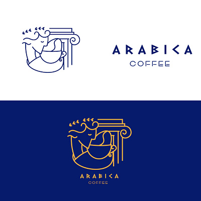 Coffee Logo branding cafe coffee flatdesign graphic design illustration logo vector