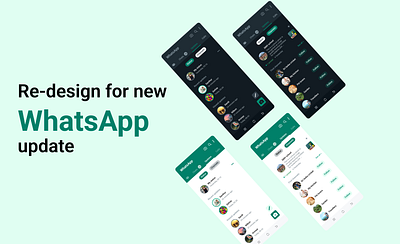 Re-design for new WhatsApp update uxuidesign figma redesign