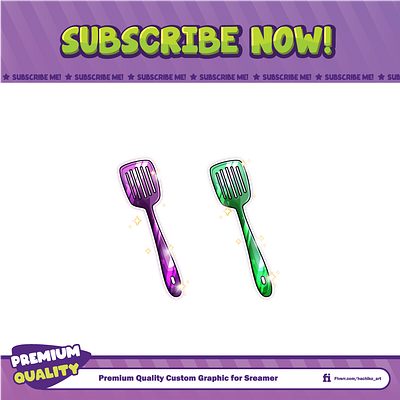 Spatula Twitch Badges burger design discord emotes facebook emotes illustration loyalty badges spatula spongebob sub badges sub emotes twitch emotes ui youtube emotes