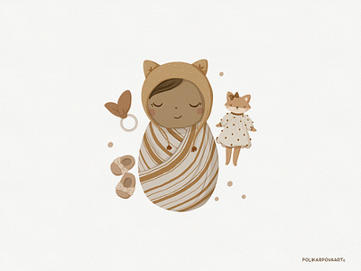 Cute baby illustration baby illustration children print cute illustration design digital illustration fabric design illustration kids illustration newborn newborn design textile design