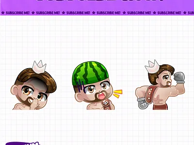 Sylgain Boss Guide Sea of Stars design discord emotes facebook emotes illustration loyalty badges seaofstar seaofstars sub badges sub emotes twitch emotes watermelon youtube emotes