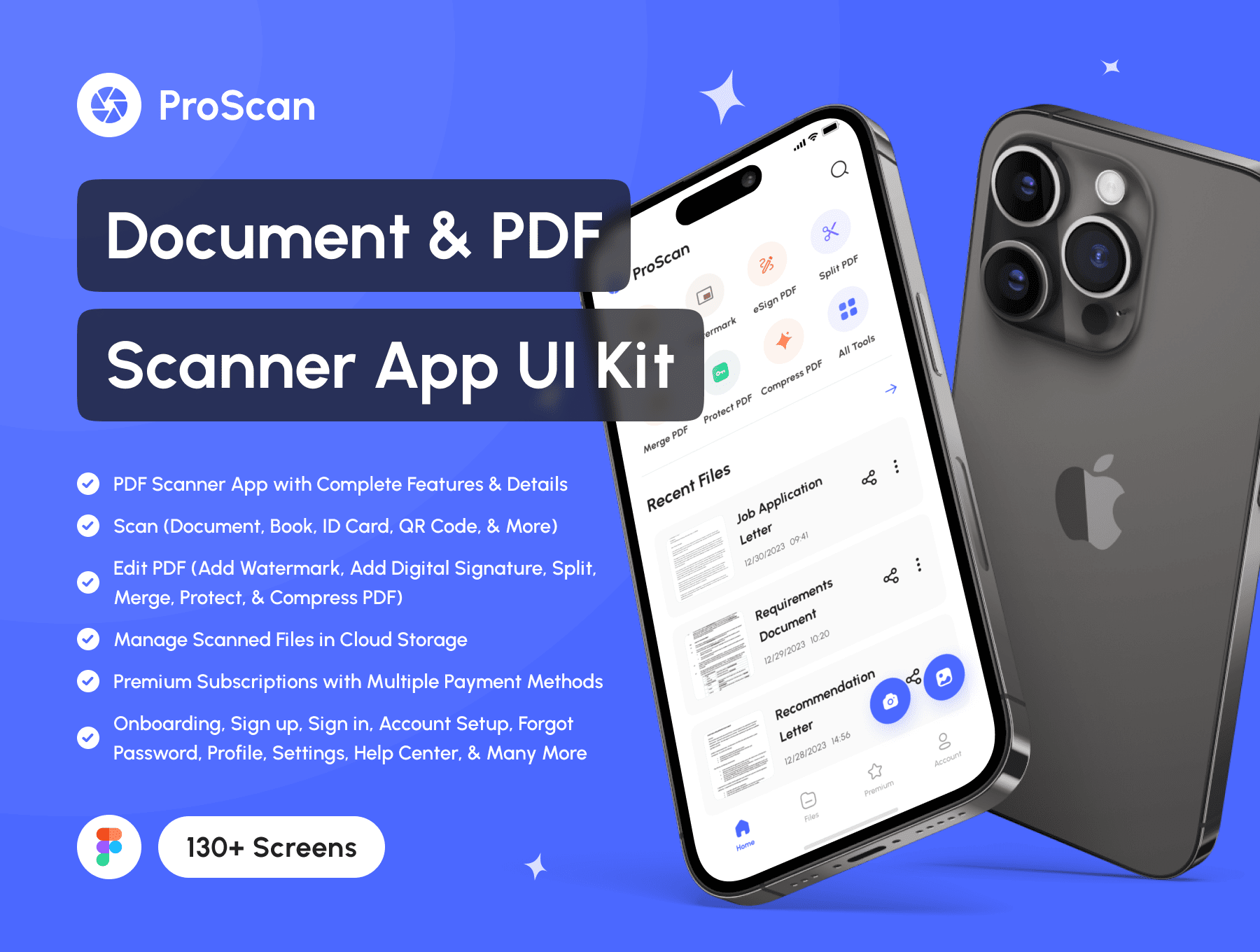 ProScan - Document & PDF Scanner App UI Kit by Sobakhul Munir Siroj on ...