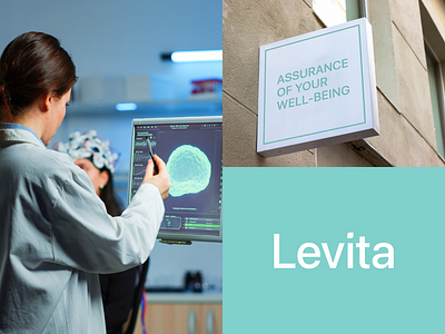 Levita aquamarin brand branding buro clinic design erneue graphic design identity logo logomark medicine