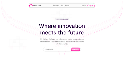 Nexus Tech saas website saas saasdesign ui uiux uiuxdesign