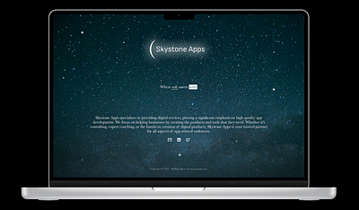 Landing Page with Animated Stars animation figma landingpage onepager skystoneapss smart animation ui uidesign ux