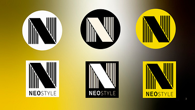 logo neo style 3d animation branding graphic design logo motion graphics ui
