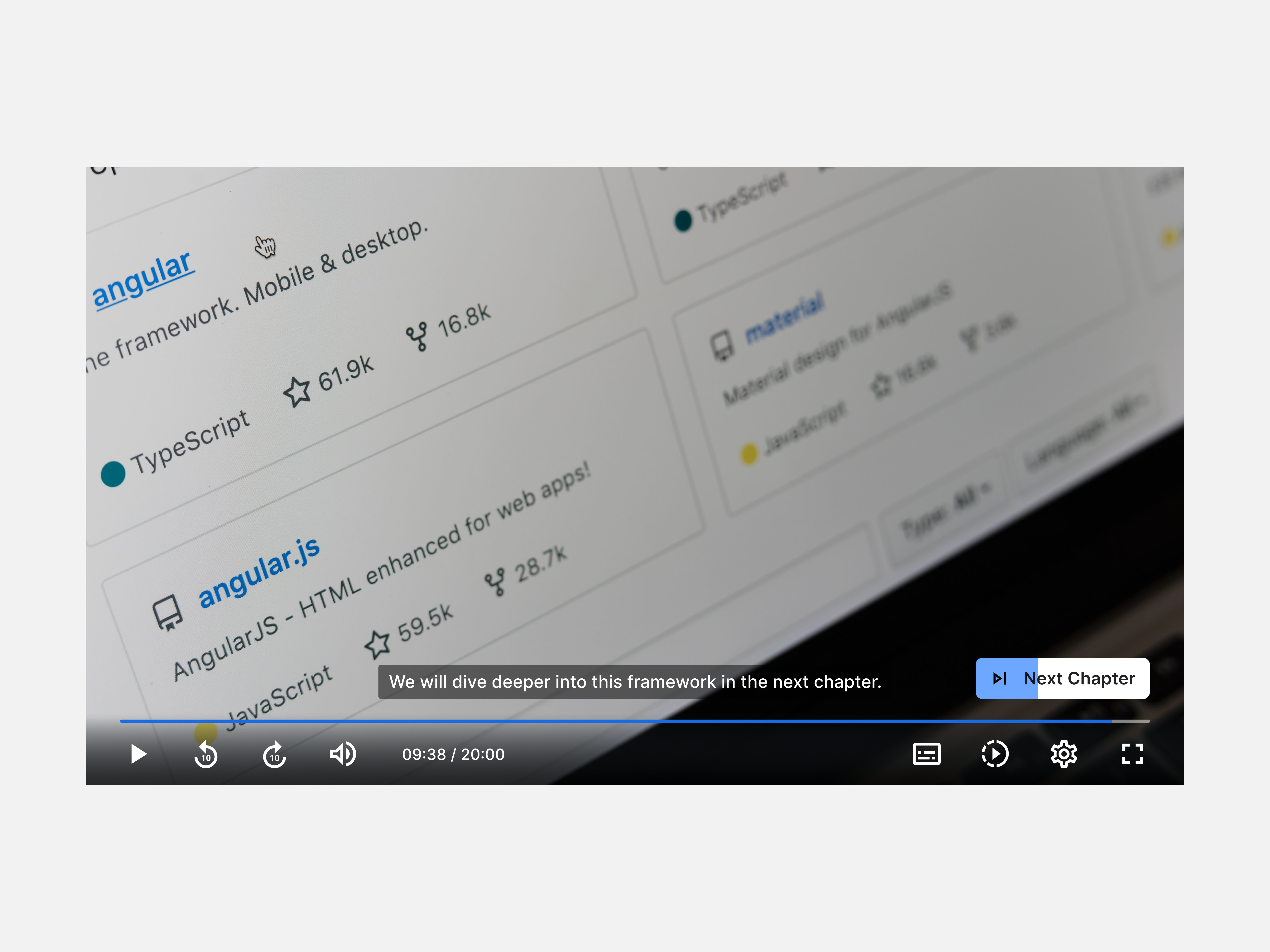 Video Player - Autoload Next Video app button chapter control design figma iconography next player ui ux video