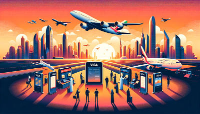 Travel Illustration for a UAE Brand branding design graphic design illustration travel