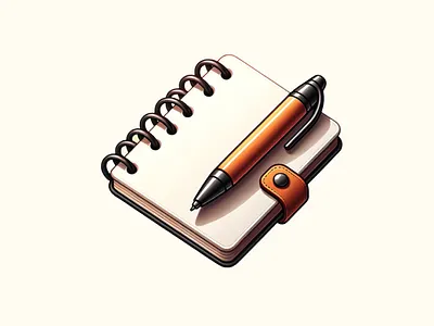 Notepad illustration for empty state